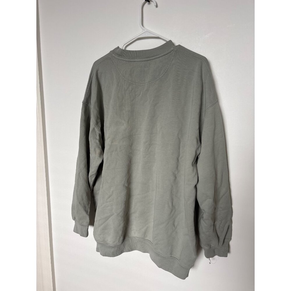 Anine Bing Womens Green Crewneck Sweatshirt With Satin "BING" Logo, new with tag - Picture 6 of 8